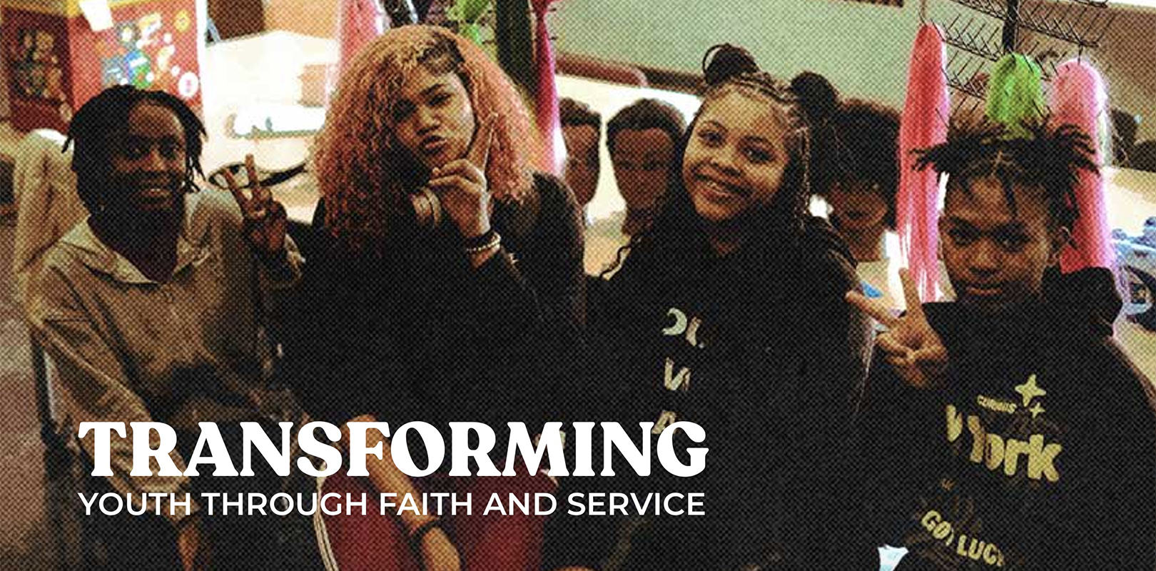 Group of young african american girls in discipleship relationship.