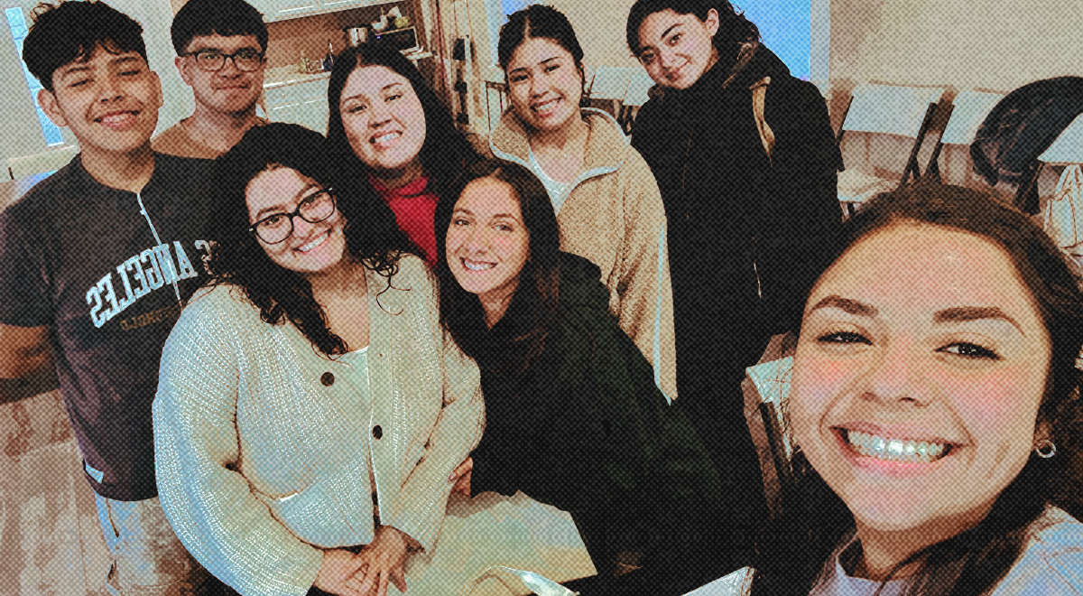Multi-ethnic youth group with men and women