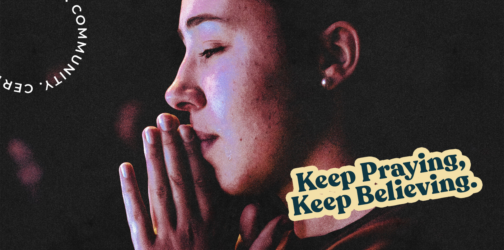 Young lady praying