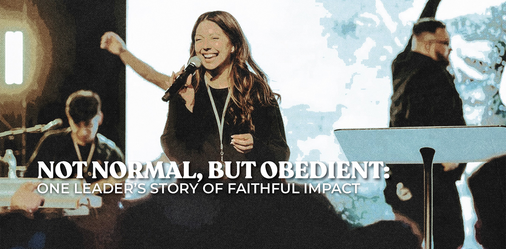 Young hispanic girl preaching