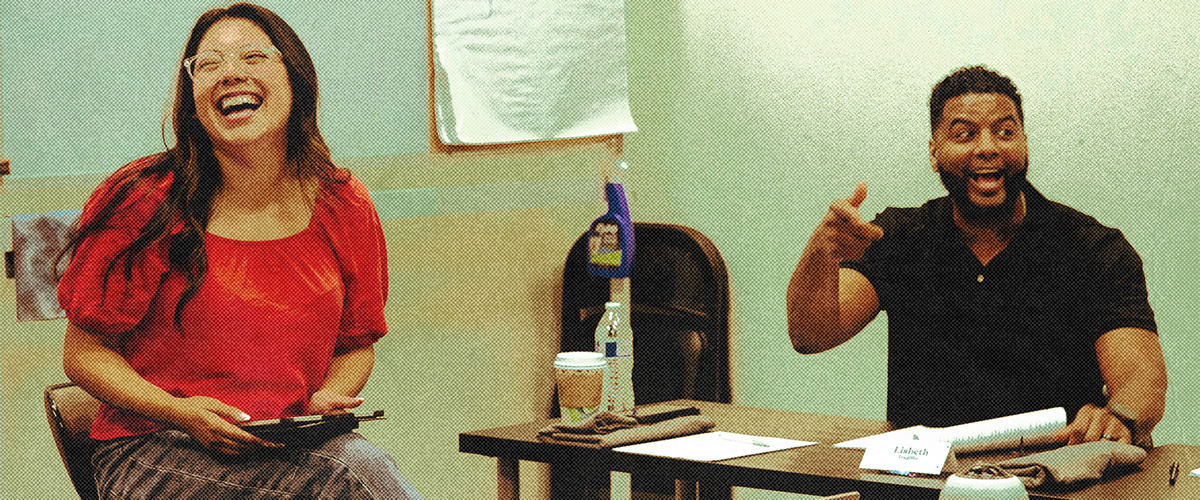 Youth pastors laughing