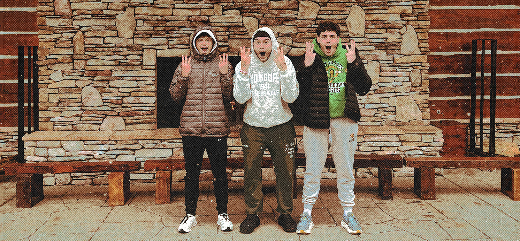 Three young adult youth leaders