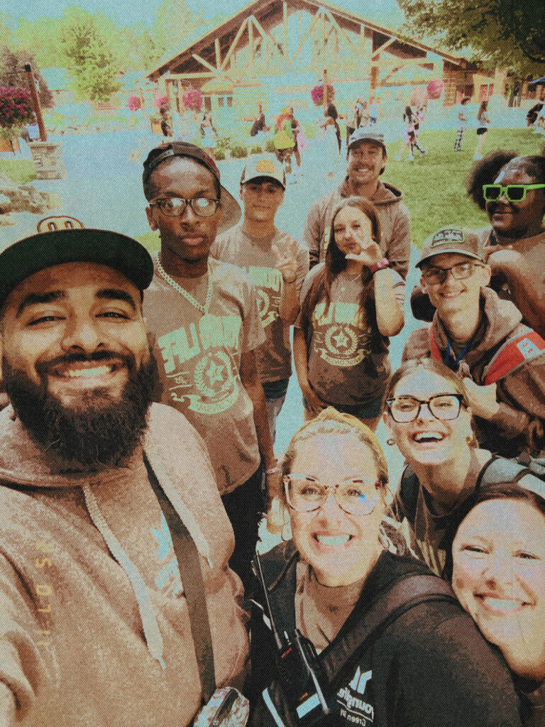 students at youth camp